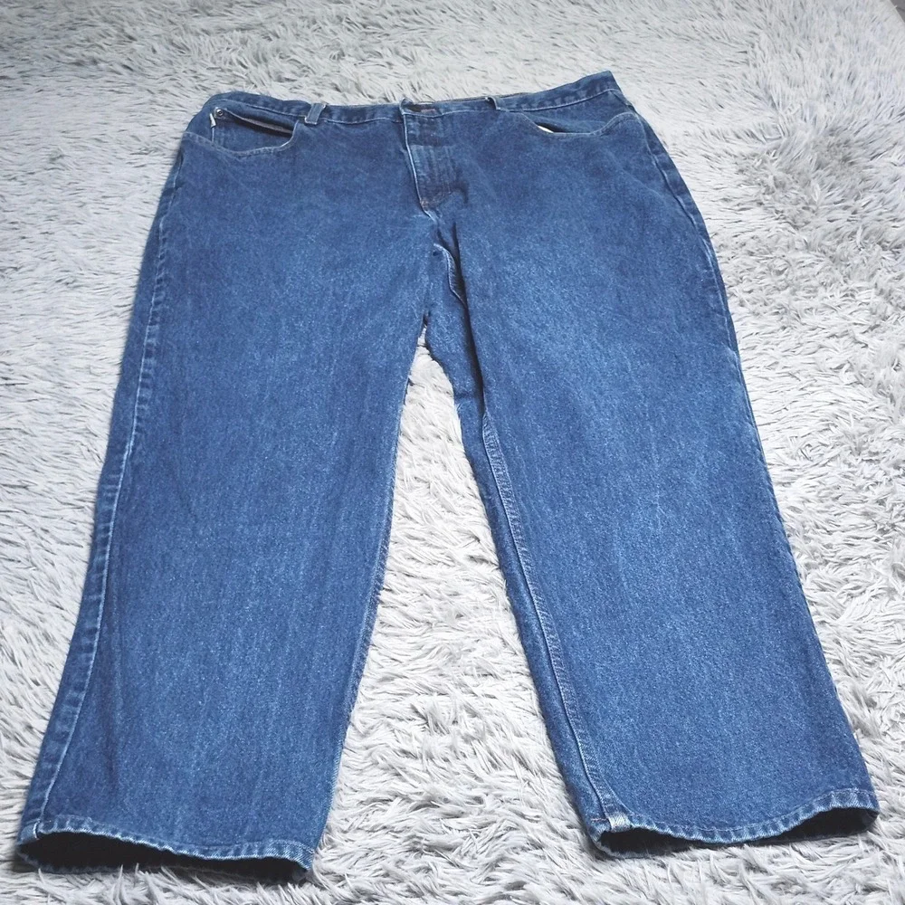 LL Bean Jeans Mens Size 40x32 Blue Cotton Relaxed Fit Denim Workwear Heavy L.L.